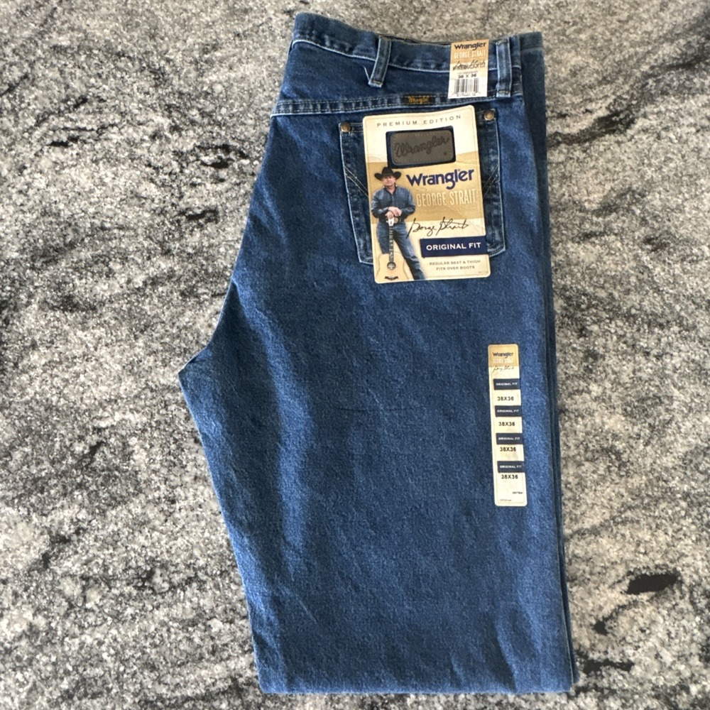 George Strait by Wrangler Men Premium Cowboy Cut Original Fit Jeans 1013MGSHD